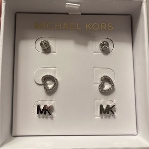 Silver Michael Kors earrings